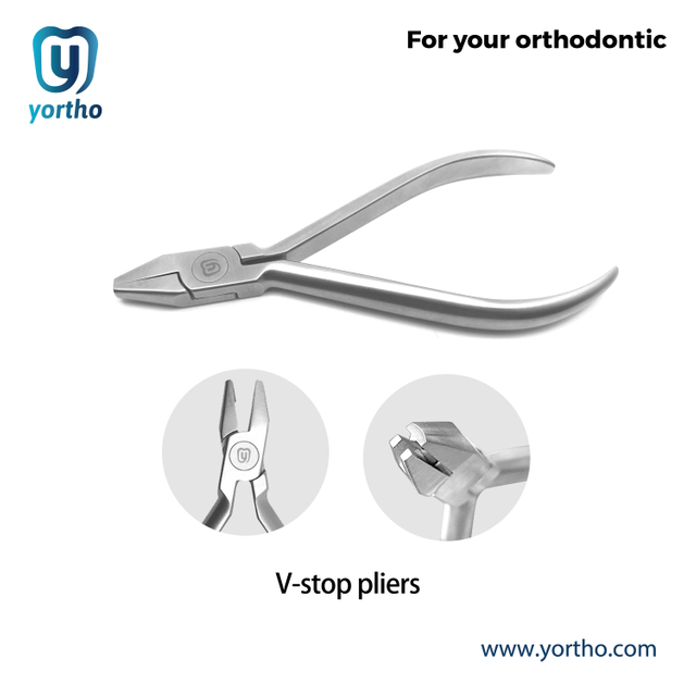 Orthodontic V Stop Pliers