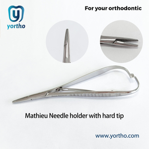 Orthodontic Needle Holder without Hard Tip