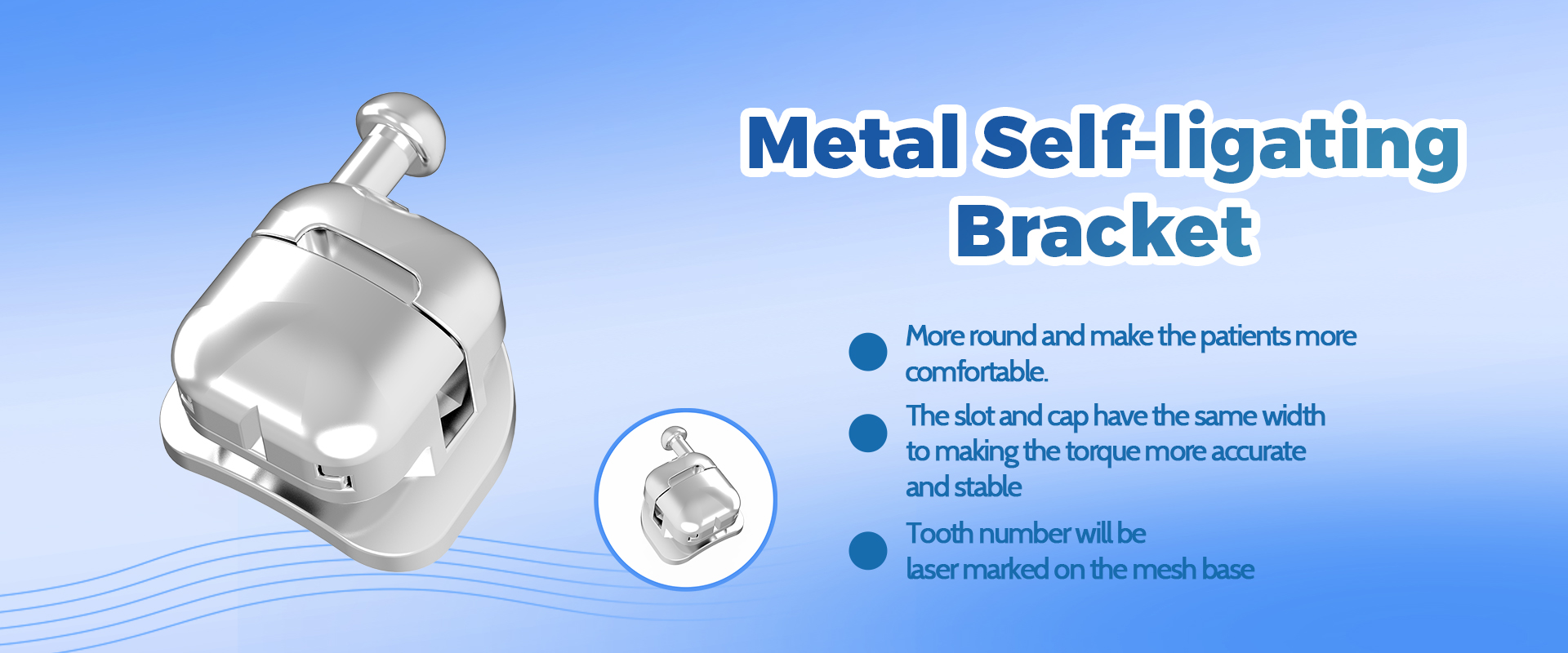 metal self-ligating brackets