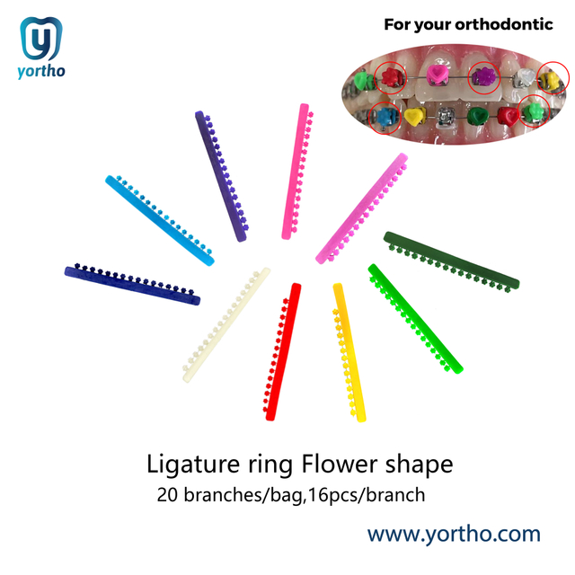 Orthodontic Ligature Ring Flower Shape