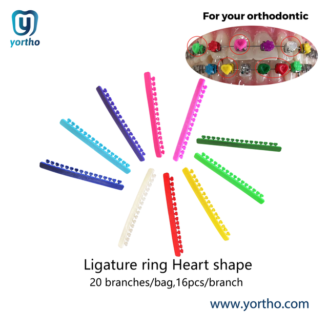 Orthodontic Ligature Ring Heart Shape
