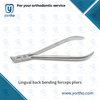 Lingual back bending forceps pliers