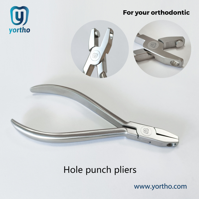 Orthodontic Hole Punch Pliers