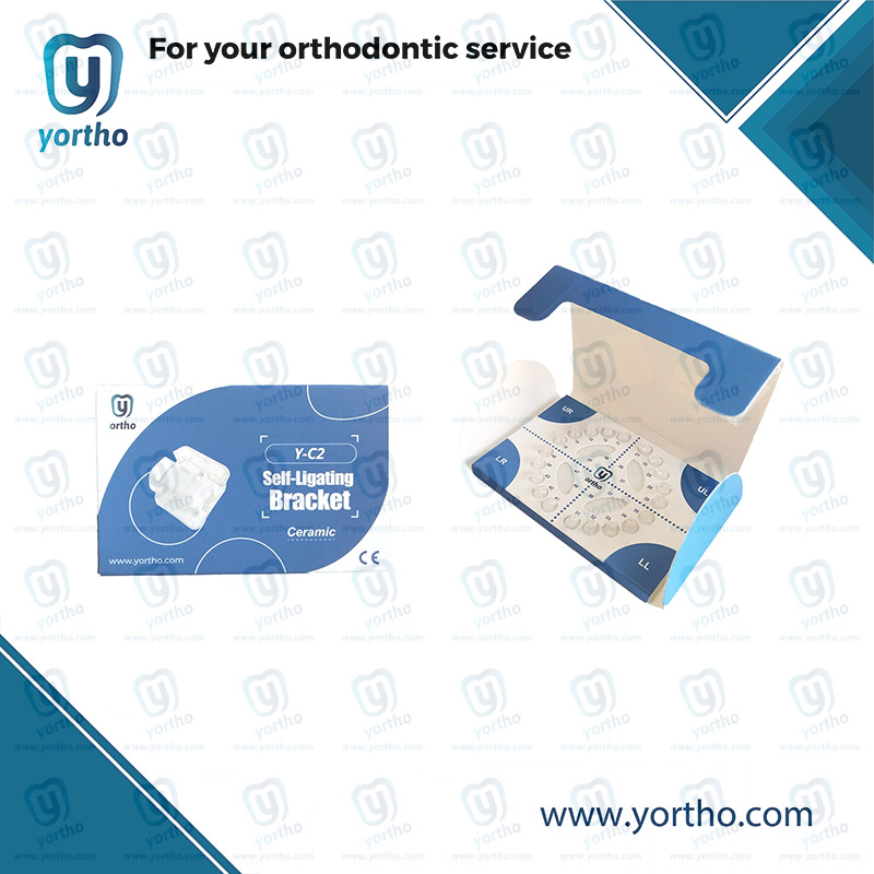 Y-C2 mini ceramic self-ligating bracket