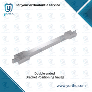 Double ended bracket positioning gauge