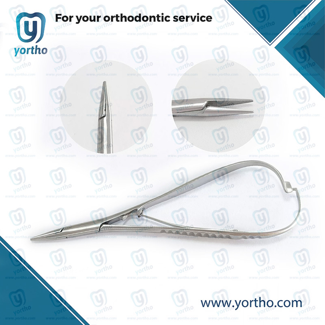 Mathieu needle holder without hard tip
